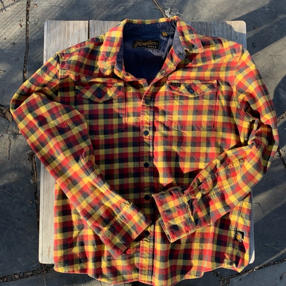 Howler Bros. Soft, heavy flannel.